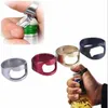 Ouvre-bague créatif en acier inoxydable anneau de doigt ouvre-bouteille de bière cool bar outils de cuisine de fête ouvre-bouchons mentaux multicolores