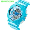 2018 Precipitò Mens Led Orologio digitale Nuovo marchio Sanda Orologi G Style Orologio impermeabile Sport militare THOCK per uomo Relojes Hombre200o