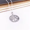 collana con albero genealogico autentico argento sterling 925 con zirconi trasparenti gioielli fai da te 390384cz80 collana con ciondolo