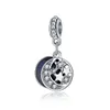 Adatto ai braccialetti Pandora 20pcs ciondoli con stelle di luna ciondolano perline con ciondoli in argento con perline per la creazione di gioielli in collana europea fai-da-te all'ingrosso