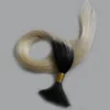 T1B/613 Blonde ombre hair extensions no weft human hair bulk for braiding 100g Brazilian Straight hair wholesale