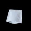 100 pcs branco fecho de zip kraft papel levante-se alumínio folha de forro saco de alimento secado armazenamento de comida de café feijão de café chão cheiro cheiro à prova de embalagem