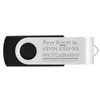 Atacado 100 pcs USB Flash Drive Giratória de Metal 2 GB Logotipo Personalizado Gravado Personalizar Nome Memória Memory Stick Pen Drive para Computador Portátil