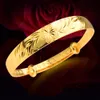 New Fashion Bracelet Flower Pattern Adjustable Gold Ladies Bangle Elegant Simple Brand Jewelry Beautiful CollocationBR700952961687