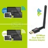 600Mbps USB Wifi Adaptör Çift Bant 5.8GHz 2.4GHz 802.11ac RTL8811 600M Kablosuz USB Wifi Adaptörleri ile Anten