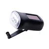 Mini Lanterna Chave Portátil Forte luz Manivela Dynamo LED Solar Powered Camping Tocha Cor Pura 8 3 wl bb