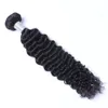 Wątłyk malezyjskie dziewicze ludzkie włosy głębokie fala kręcone nieprzetworzone włosy Remy Weves Double Wefts 100g/Pakiet Hair Wefts