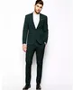 2019 Designer Abito da uomo verde scuro Due pezzi Abito da sposo Abiti da sposa per i migliori uomini Smoking da sposo slim fit per uomo (giacca + pantaloni)