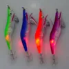 60st bläckfiskfiske lockar Led Electronic Luminous Night Fishing Wood Shrimp Lures 10cm 13G2514654