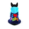 Nieuwe liefde mama papa kleding honden roze blauwe winter warm huisdieren katten kostuums Producten voor yorkie terrier teckel Promotie