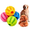 Dentes saudáveis ​​que Limpam a Bola Comida Dispenser Deleite de Borracha Natural Pet Dental Treat Brinquedo Oral Mastigar brinquedos Para Pet Cuidados de Saúde