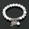 Fashion Round White Howlite Stone Mala Beads Tree of Life Bracelets for Men Tibetan Yoga Healing Power Energy Bracelet