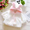 Baby Infant Girls Fur Winter Warm Coat Cloak Jacket Thick Warm Clothes Baby Girl Cute Hooded Long Sleeve Coats