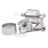 Aluminum Metal Herb Grinder 44mm 55mm Crusher Muller Mills Presser with Funnel For Spice Tobacco VAPORIZER Hand Crank