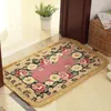 Mats Romantique Flower Printing Carpet Salle de bain tapis tapis 1 PCS PVC ANTISLIP BOOT BATTER MAT MATCH TAPP TAPY MATS DANS LES THC WC A27