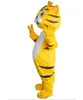 2018 Remise vente d'usine Adulte Mignon MARQUE Bande Dessinée Nouveau Professionnel en Peluche Tigre Jaune Mascotte Costume Fantaisie Robe