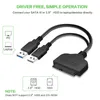 SATA 22PIN NAAR DUAL USB 3.0 Adapterkabel 2.5 inch SATA HARD ARTIKEL SERIAL PORT USB 3.0 HARD KABEL 15 CM