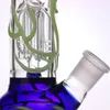 Hookahs Glow In The Dark Bong 4 Arms Perc Glass Beaker Water Pipe Luminous Bongs