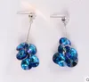 Swarovski Elements Crystal Long Earrings Temperament Earrings