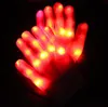 new flashing finger gloves festival Christmas led magic glove halloween cosplay red light ghost glove cycling hiking fishing safety mittens