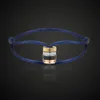 YaHan bijoux de luxe en acier inoxydable Boucheren différent fil de soie fait à la main bracelet quatre couleurs zircon anneau fashi41357557768792