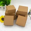 100 stks kraftpapier snoepdoos, kleine kartonnen papier verpakking doos, ambachtelijke geschenk handgemaakte zeep verpakking doos