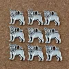 Pug Dog Charms Wisiorki 200 sztuk / partia 15x16mm Antique Silver Moda Biżuteria DIY Fit Bransoletki Naszyjnik Kolczyki A-224