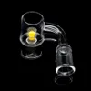 Accesorios para fumar Parte superior plana Cuarzo Banger Núcleo de cadmio 25 mm OD 10 mm 14 mm 18 mm Macho Hembra Clavos sin hogar para Dab Rig Bong