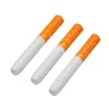 Pipes de tabagisme de forme de cigarette Pipe de filtre en céramique 100pcs / boîte 78 mm 55 mm longueur Un frappeur de tuyaux de tabac pour fumer