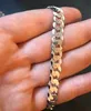 Herrplat Miami Cuban Link Chain 925 Sterling Silver 8mm Thick Italy Made241f