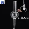 Tappo in carburo di vetro OD 20,4 mm Altezza 74 mm Cupola in vetro per quarzo Diamond Loop Banger Nail Dab Rigs Hookha Bong