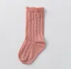 Filles d'été dentelle chaussettes creuses enfants à volants genou haute princesse chaussettes bébé coton jambes enfant en bas âge enfants confortable respirant chaussette 1707559