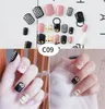 41 projetos pregos falsificados mulheres artificiais dedo unha curto longo unhas postiças com cola bonito diy desenhos de unhas