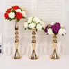 Wedding Candle Holder 32/38/50cm silver/gold Romantic Standing Wedding Candlestick Wedding Flower Stands Silver Candelabra