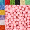 8mm 100 pcs Plástico Acrílico Beads Rodada Suave Solta Spacer Beads Artesanato Decoração para DIY Pulseiras Colares Fazer Jóias