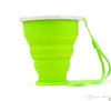 Tasse en silicone tasse à dents pliable portable avec corde ronde bouteille d'eau en gel de silice adaptée aux voyages en plein air 4 9ww ff