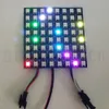 5V WS2812B 5050 RGB LED 64 Pixel Módulo de Painel Flexível Luz Individual Endereçável Matriz Programável 8cm x 8cm para tela digital Magia Magic Color