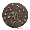Set di 3 orecchini a forma di moda per le donne Elegante misto fiore di cristallo bowknot crucifix gioielli in metallo palla orecchini E0015-3