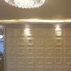 Autocollants muraux 3D de mousse PE autoy-adhésif DIY Autocollants de mur d'onglets d'écran imperméables à l'eau décor de mur de vie pour la chambre 30x30cm