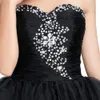 Cute Back To School Short Prom Dresses Sequins Homecoming Ball Gown Puffy Dancing Party Dresses Black Green Pink Purple HY1363