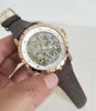 migliore versione Orologio RD di alta qualità Orologio da uomo automatico meccanico da 45 mm con cinturino in pelle bianca da 45 mm