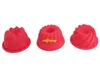 50 sztuk / partia Darmowa Wysyłka 6.5 CM Dia Okrągły kształt Czerwony Silikon Muffin Case Mold Cupcake Liner Pieczenia Formy