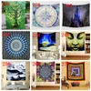 150130cm polyester Bohemian Tapestry Mandala Beach Towels Hippie Throw Yoga Mat Towel Indian Polyester wall hanging Decor 44 desi8369769