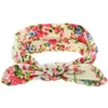 Enfants Bandeaux Arc Bébé turban Noeud Princesse bandeaux Enfants Lapin Lapin Oreille Bandeau filles élastique Floral cheveux accessoires C5044