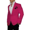 Moda Poss Groomsmen un botón (chaqueta + pantalón + corbata) Novios Esmoquin Padrinos de boda El mejor hombre traje Trajes de boda para hombre Novio