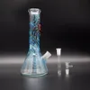 12,6" Leuchtende Wasserpfeife Spinnenschädel Glas Wasserpfeife Bongs Tabak Kit Exquisite Dekoration