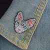 Neue Ankunfts-Grau-Legierung Cartoon-Luchs-Katze Brosche Hemd Denim Kragen Tier-Broschen für Frauen Badge Rucksack Tasche Mützen Accessoires