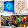 200150cmtree Flower Filt Tapestry Wall Hanging Forest with Birds Bohemian Hippie Tapestry For Bedroom Living Room Yoga Mat cov7554402