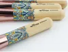 Nuovi pennelli per trucco da 12 pezzi Set di pennelli per trucco professionale in bambù Kit di pennelli per cosmetici sintetici morbidi3501611