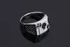 Bijoux pour hommes Chunky Black Email Spades Cool Poker Ring pour hommes